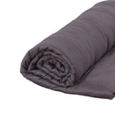 DreamZ Double Dark Grey 11kgs Polyester Weighted Blanket