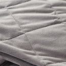 DreamZ 9KG Double Size Anti Anxiety Weighted Blanket Gravity Blankets Grey