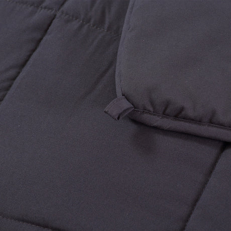 DreamZ Double Dark Grey 11kgs Polyester Weighted Blanket