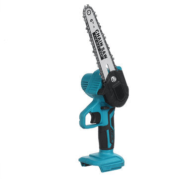 Drillpro 6 Inch Electric Chain Saw Portable Chainsaws Cutter Woodworking Tool W/ 1pc or 2pcs Battery