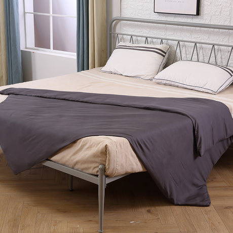 DreamZ Double Dark Grey 9kgs Polyester Weighted Blanket