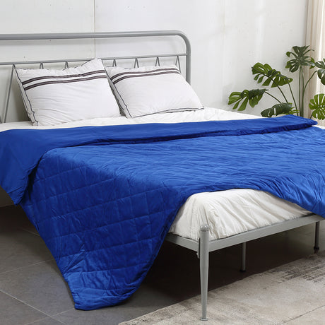 Double Blue  Weighted Blanket Cover
