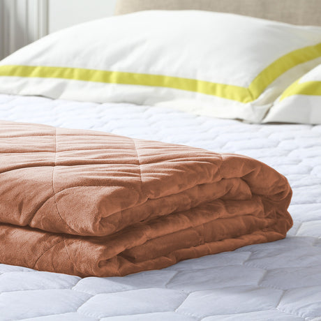 DreamZ Anti-Anxiety Weighted Blanket 7 KG in Dusty Pink Colour