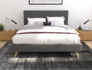 Stelz Fabric Frame Charcoal Double