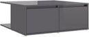 Coffee Table Home Indoor Living Room Storage Drawer Accent End Coffee Side Couch Center Table Furniture High Gloss Grey Chipboard