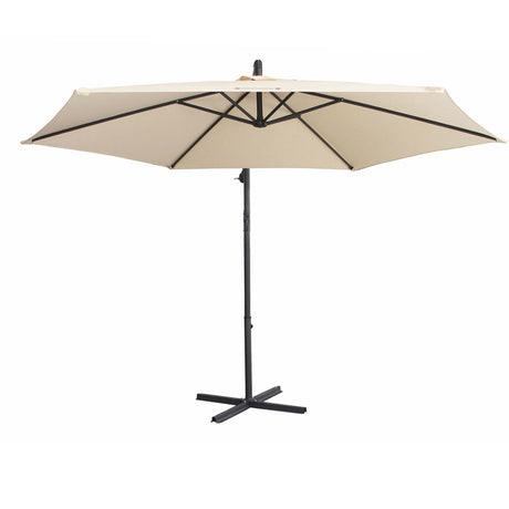 Milano Outdoor - Outdoor 3 Meter Hanging and Folding Umbrella - Beige
