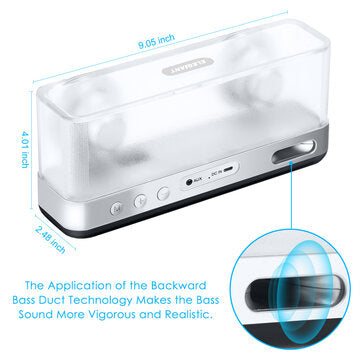ELEGIANT LED Changing HiFi Wireless bluetooth Speaker Stereo Super Bass Recharge