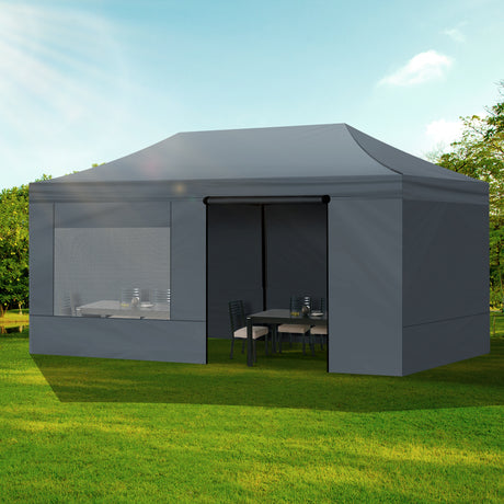 Mountview Gazebo Tent 3x6 Outdoor Marquee Gazebos Camping Canopy Mesh Side Wall