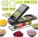 Vegetable Chopper, Mandoline Slicer Cutter Chopper and Grater 14 in 1 Vegetable Slicer Potato Onion Chopper Veggie Chopper Dicer with Container (Gray)