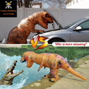Wild Cheers Inflatable Dinosaur Costume Adult, 2.2m high, Strong Shape, Super Domineering, Inflatable T-Rex Costume Suitable for Halloween, Party, Gifts