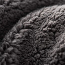 Sherpa Fleece Throw Blanket, Double-Sided Super Soft Reversible Bed and Couch Blanket, Warm and Lightweight Home Decoration Blanket, Grey for Single Size 130 x 150cm 130 x 150cm Grey