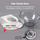 1Pc Cat Food Bowl Raised Pet Bowls Reduce Neck Pain Elevated Transparent Bowl for Cats and Small Dogs