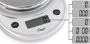 Digital Multifunction Kitchen and Food Scale, Elegant Chrome Grey