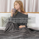 Sherpa Fleece Throw Blanket, Double-Sided Super Soft Reversible Bed and Couch Blanket, Warm and Lightweight Home Decoration Blanket, Grey for Single Size 130 x 150cm 130 x 150cm Grey