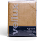 Cotton Woven Blanket by VELLUX - Natural, Cozy, Warm, Chevron Textured, Pet-Friendly, All-Seasons - Tan Twin 66 x 90 Twin (66 x 90 in) Tan