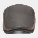 Men Newsboy Hats Color Lattice Stripe Splicing Fashion Casual Berets Cabbie Hat