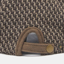 Men Newsboy Hats Knitted Splicing Curved Brim Adjustable Berets Driver Hat