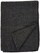 EverOne Wool Fire Retardant Blanket, Grey, 62" X 80"