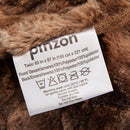 Pinzon Faux Fur Throw Blanket 63" x 87", Alpine Brown Alpine Brown 63" x 87"