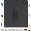 ArtissIn Buffet Sideboard Locker Metal Storage Cabinet - BASE Charcoal