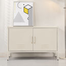 ArtissIn Buffet Sideboard Locker Metal Storage Cabinet - BASE White