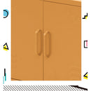 ArtissIn Buffet Sideboard Locker Metal Storage Cabinet - BASE Yellow