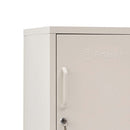 ArtissIn Metal Locker Storage Shelf Filing Cabinet Cupboard Bedside Table White