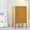 ArtissIn Metal Locker Storage Shelf Filing Cabinet Cupboard Bedside Table Yellow