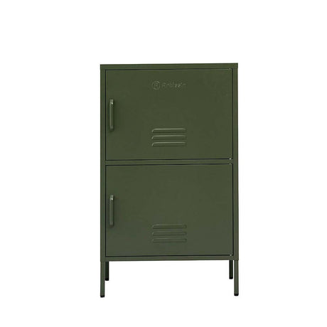 ArtissIn Base Metal Locker Storage Shelf Organizer Cabinet Buffet Sideboard Green