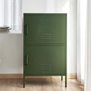 ArtissIn Base Metal Locker Storage Shelf Organizer Cabinet Buffet Sideboard Green