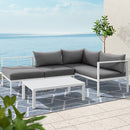 Gardeon 4-Seater Aluminium Outdoor Sofa Set Lounge Setting Table Chair Furniture