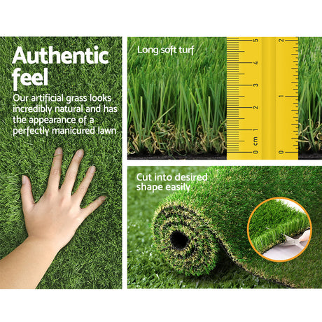 Primeturf Artificial Grass 30mm 1mx20m 20sqm Synthetic Fake Turf Plants Plastic Lawn 4-coloured