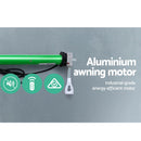 Instahut Retractable Folding Arm Awning Motorised Outdoor Sunshade 4.5X3M Grey