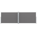 Instahut Side Awning Sun Shade Outdoor Blinds Retractable Screen 1.8X6M Grey
