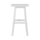 Artiss Set of 2 Beech Wood Bar Stools - White