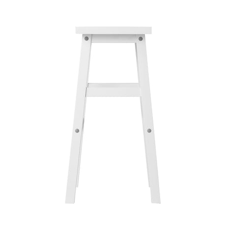 Artiss Set of 2 Beech Wood Bar Stools - White