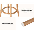 Artiss X2 Bar Stools Wooden Stool Counter Chair Kitchen Barstools Rattan Seat