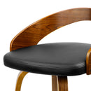 Artiss Set of 2 Wooden Bar Stools - Black