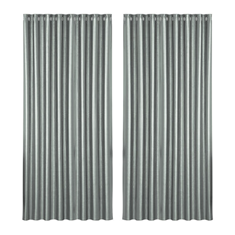 Artiss 2X Blockout Curtains Blackout Window Curtain Eyelet 300x230cm Grey