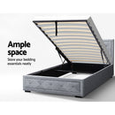 Artiss Bed Frame King Single Size Gas Lift Base With Storage Mattress Fabric