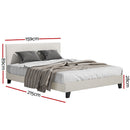 Artiss Bed Frame Queen Size Boucle Fabric Mattress Base Platform Wooden