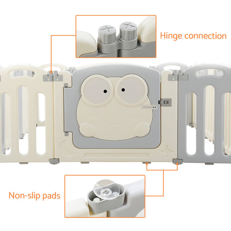 Keezi Baby Playpen 20 Panels Foldable Toddler Fence Safety Play Activity Centre
