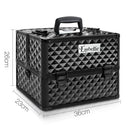 Embellir Portable Cosmetic Beauty Makeup Case - Diamond Black