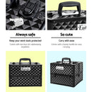 Embellir Portable Cosmetic Beauty Makeup Case - Diamond Black