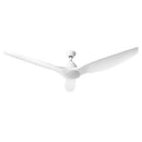64 DC Motor Ceiling Fan with LED Light with Remote 8H Timer Reverse Mode 5 Speeds White"