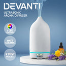 Devanti Ceramics Aroma Diffuser Aromatherapy Essential Oil Air Humidifier Ultrasonic Cool Mist White