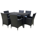 Gardeon Outdoor Furniture 7pcs Dining Set