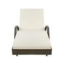 Gardeon Outdoor Sun Lounge Chair with Cushion- Grey