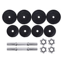 20KG Dumbbells Dumbbell Set Weight Training Plates Home Gym Fitness Exercise
