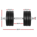 35kg Dumbbells Dumbbell Set Weight Plates Home Gym Fitness Exercise